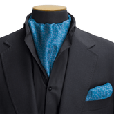 FEROZI SILK CRAVAT & POCKET SQUARE SET
